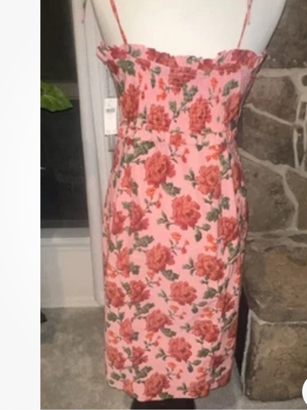 Anthropologie midi Dress Floral Smocked large NWT - Picture 4 of 11
